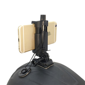 2TRIDENTS Helmet Cellphone Clamp - Helmet Mounts Accessories Holder for Samsung iPhone Huawei Xiaomi Mobile Phone GOPRO YI 4K Sjcam EKEN
