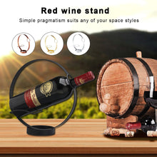 Load image into Gallery viewer, 2TRIDENTS Handheld Standing Wine Bottle Rack - Kitchen Bar Accessories Home Decor Bar Supplies (Gold)