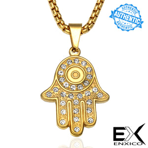 ENXICO Knights Templar Cross Pendant Necklace ? 316L Stainless Steel ? Christian Jewelry (Gold)