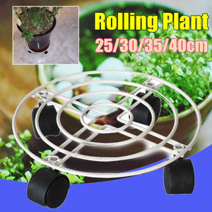 2TRIDENTS Potted Plant Stand Holder - ndoor & Outdoor Potted Plant Stand with Wheels - Garden Decor