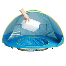 Load image into Gallery viewer, 2TRIDENTS Baby Kids Beach Tent - Pop Up Portable Shade Pool, UV Protection - Sun Shelters Shade for Infant Baby