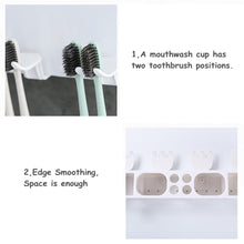 Load image into Gallery viewer, 2TRIDENTS Wall-Mount Toothbrush Toothpaste Squeezer Dispenser Holder - Household Simple Bathroom Storage Box (A)