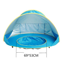 Load image into Gallery viewer, 2TRIDENTS Baby Kids Beach Tent - Pop Up Portable Shade Pool, UV Protection - Sun Shelters Shade for Infant Baby