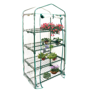 2TRIDENTS Mini Greenhouse Cover - 4 Levels - Waterproof Anti-UV Protect Garden Plants Flowers Outdoor (Without Iron Stand)