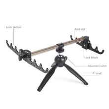 Load image into Gallery viewer, 2TRIDENTS Winter Aluminum Alloy Portable Folding Fishing Rod Camera Tripod - Suitable for Different Types of Fishing Rods