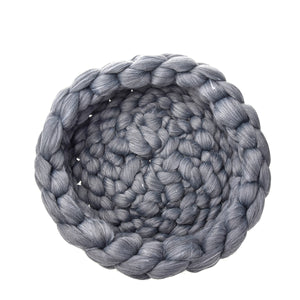 2TRIDENTS Hand-Knitted Pet Warming Nest - Cozy and Comfortable - The Best House for Your Cat, Dog and Pet (1, Gray)
