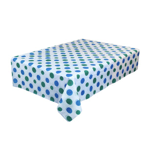 2TRIDENTS 67 x 67 inches Decorative Waterproof Tablecloth Cover - Oil-Proof Spill-Proof Vinyl Rectangle Tablecloth, Wipeable Table Cover for Outdoor and Indoor Use (A)