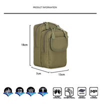 Load image into Gallery viewer, 2TRIDENTS 800D Oxford Cloth Outdoor Tactical Pouch - Perfect for Outdoor Leisure, Mountain Climbing, Travel, Hiking, Expedition, Fishing, Bicycling, Hunting (ACU Digital)