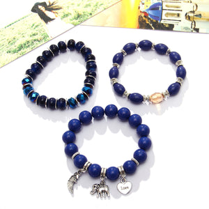 HoliStone Multiple Beads Bohemian Style Bracelet ? Anxiety Stress Relief Yoga Beads Bracelets Chakra Healing Crystal Bracelet for Women and Men