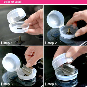 2TRIDENTS Set of 6 Pcs Transparent Kitchen Stove Gas Knob Cover House Safety Lock Protection for Children