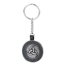 Load image into Gallery viewer, GUNGNEER Celtic Triquetra Trinity Knot Pendant Necklace Infinity Key Chain Jewelry Set Men Women