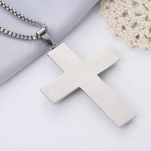 Load image into Gallery viewer, GUNGNEER Stainless Steel Knight Templar Crusader Cross Pendant Necklace with Ring Jewelry Set