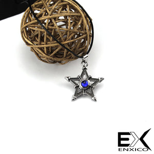 ENXICO Tetragrammaton Pentagram Pendant Necklace ? Silver Color ? Wicca Pagan Witchcraft Jewelry