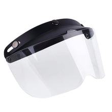 Load image into Gallery viewer, 2TRIDENTS Face Motorcycle Helmet With Flip Up Visor Shield - Lens Transparent - Safety Helmet and Hearing Protection System