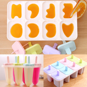 2TRIDENTS Set of 3 Pcs Silicone Homemade Popsicles Mold Ice Cream Mold Maker for Summer (a)