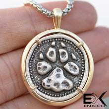 Load image into Gallery viewer, ENXICO Bear Paw Amulet Pendant Necklace ? 316L Stainless Steel ? Nordic Scandinavian Viking Jewelry