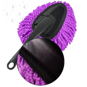 2TRIDENTS Microfiber Car Duster Brusher with Extendable Handle - Car Interior Cleaning and Home Use Dusting Brush