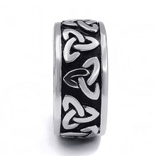 Load image into Gallery viewer, ENXICO Triquetra The Trinity Celtic Knot Ring ? 316L Stainless Steel ? Irish Celtic Jewelry … (10)