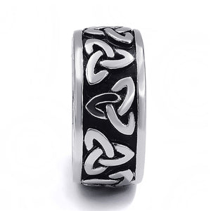 ENXICO Triquetra The Trinity Celtic Knot Ring ? 316L Stainless Steel ? Irish Celtic Jewelry … (10)