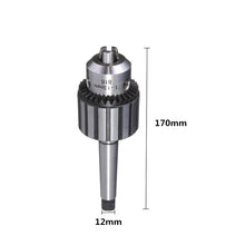 Load image into Gallery viewer, 2TRIDENTS 5/64&quot; To 1/2&quot; Heavy Duty Drill Press Chuck With 2MT Arbor Morse Taper - Suitable For Drill Press Or Lathe Spindle
