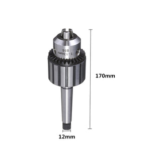 2TRIDENTS 5/64" To 1/2" Heavy Duty Drill Press Chuck With 2MT Arbor Morse Taper - Suitable For Drill Press Or Lathe Spindle