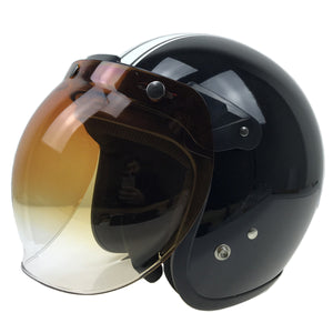 2TRIDENTS Flip-Up Base Helmet With Shield/Windshield - Uni-sex Multi Color Detachable Modular - Safety Helmet and Hearing Protection System (Black)