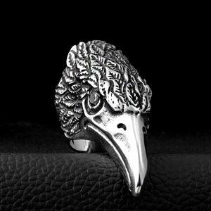 ENXICO Eagle Head Ring ? 316L Stainless Steel ? Animal Spirit Totem Jewelry