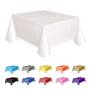 2TRIDENTS 11 Colors 54x72 inches Waterproof Tablecloth Cover - Oil-Proof Spill-Proof Vinyl Rectangle Tablecloth, Wipeable Table Cover for Outdoor and Indoor Use