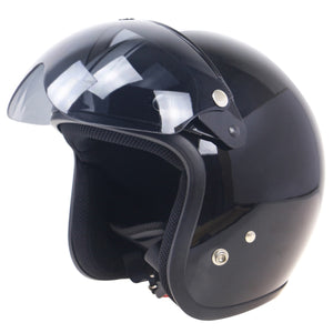 2TRIDENTS Universal Windproof 3-Snap Motorcycle Helmet With Flip Up Visor Wind Shield - Safety Helmet and Hearing Protection System