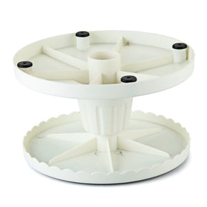 2TRIDENTS Rotating Cake Stand - Suitable For Wedding, Birthday Party, Anniversary And Other Special Occasions