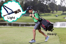 Load image into Gallery viewer, 2TRIDENTS Golf Club Carry Bag Toting 3-6 Clubs - Perfect for Golf Loves and A Quick Trip to The Driving Range (Black)