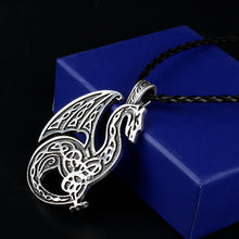 Load image into Gallery viewer, ENXICO Dragon Pendant Necklace with Celtic Knot ? Celtic Zodiac Animal Spirit Symbol ? Irish Celtic Jewelry