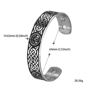 GUNGNEER Celtic Knot Trinity Pendant Necklace Infinity Bracelet Stainless Steel Jewelry Set