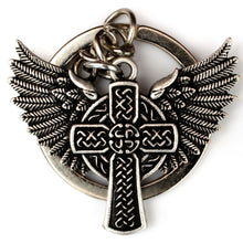 Load image into Gallery viewer, GUNGNEER Celtic Viking Dragon Trinity Knot Pendant Necklace Cross Wings Key Chain Jewelry Set