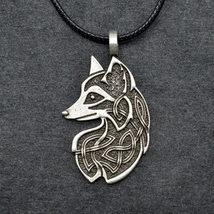 ENXICO Fox Pendant Necklace with Celtic Knot ? Celtic Zodiac Animal Spirit Symbol ? Irish Celtic Jewelry