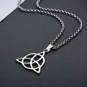 ENXICO Trinity Celtic Knot The Triquetra Pendant Necklace ? 316L Stainless Steel ? Irish Celtic Jewelry