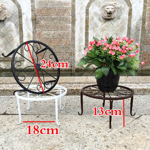 2TRIDENTS 9.59.5" Potted Plant Stand Holder - Indoor & Outdoor Potted Plant Stand - Flower Garden Rack Stand