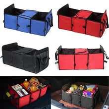 Load image into Gallery viewer, 2TRIDENTS Black Large Capacity Car Trunk Organizer - Perfect for SUV, Auto, Vehicle, Family Vans, Travel and Camp
