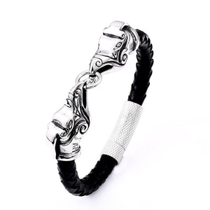 GUNGNEER Thor Hammer Mjolnir Pendant Necklace with Bracelet Stainless Steel Amulet Jewelry Set