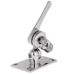 2TRIDENTS Marine Stainless Steel Ratchet Rail Mount - Special Cable Slot Eliminates Removal of Most Factory-Installed Connectors