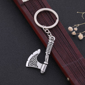 GUNGNEER Celtic Trinity Knot Tree of Life Pendant Necklace Viking Axe Key Chain Jewelry Set