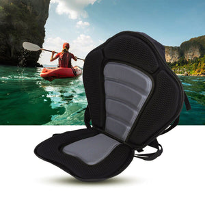 2TRIDENTS Soft & Anti-Skid Kayak Backrest Seat with BCK Support Bag Universal Fit for Kayak Luxury Kayak Seat (Black)