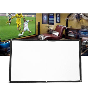 2TRIDENTS Foldable Projection Screen HD 16:9 - Projection Cine Screen for Company Home Outdoor Activities (100 inch)