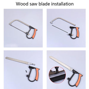 2TRIDENTS 8-in-1 Handsaw Set - Universal Saw Woodworking Tool for Cutting Wood, Plastic, Glass, Tile, Metal, Rope, PVC Pipe, Rubber