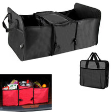 Load image into Gallery viewer, 2TRIDENTS Black Large Capacity Car Trunk Organizer - Perfect for SUV, Auto, Vehicle, Family Vans, Travel and Camp
