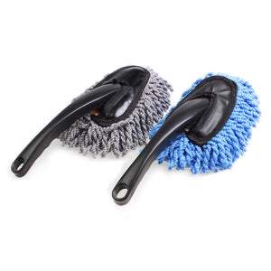 2TRIDENTS Microfiber Car Duster Brusher with Extendable Handle - Car Interior Cleaning and Home Use Dusting Brush