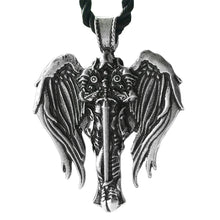 Load image into Gallery viewer, ENXICO Guardian Angel Knight Figure Amulet Pendant Necklace ? Silver Color