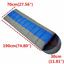 Load image into Gallery viewer, 2TRIDENTS Water Proof Lightweight Sleeping Bag Foldable for Outdoor Activities Camping Hiking Travelling (Blue)