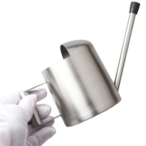 2TRIDENTS Stainless Steel Watering Pot Can Watering Kettle with Long Spout Perfect for Plant Flower Watering
