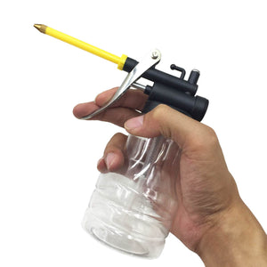 2TRIDENTS 250ml Transparent Handheld High Pressure Spray Gun Oil Pump Water Gun Machine with Long Beak